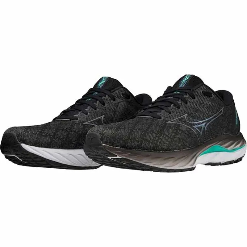 Mizuno Men's Wave Inspire 19 Black/Metallic Grey/Biscay Green-2